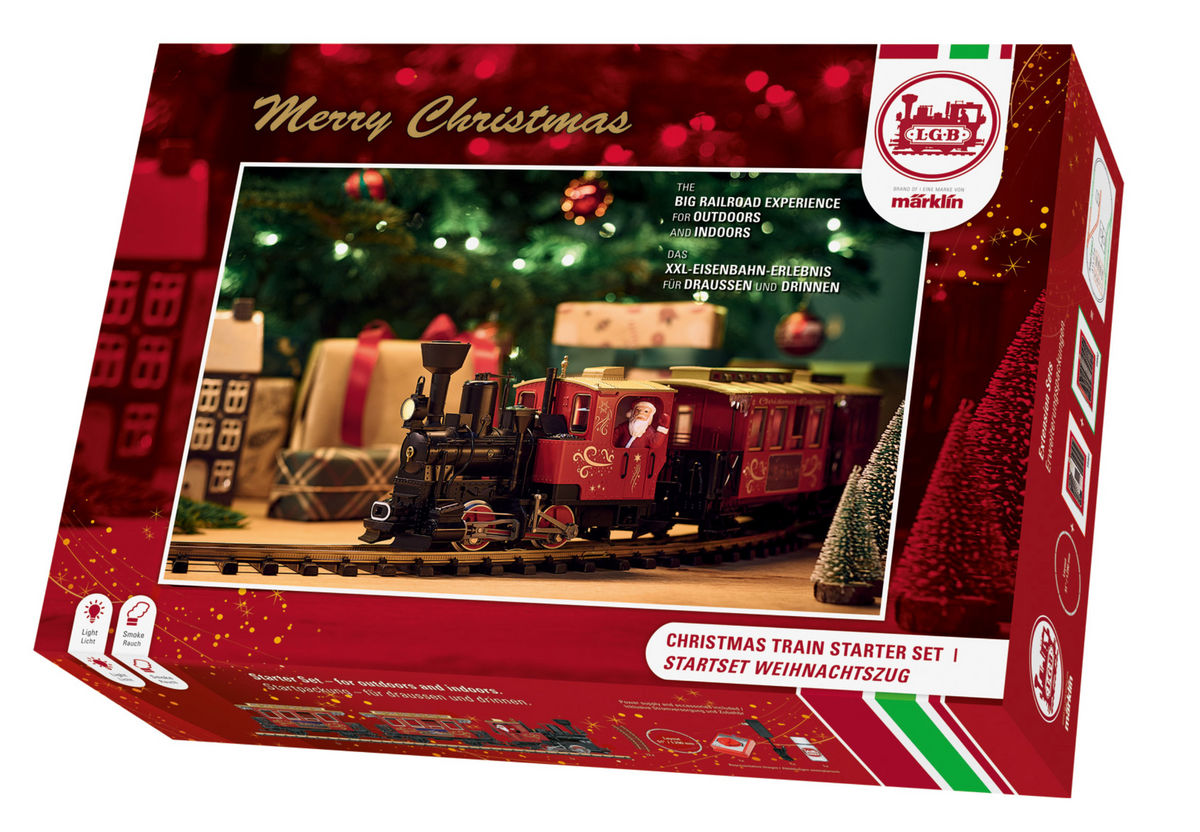 LGB 70308 - G Scale Christmas Train Starter Set - for Indoor or