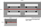 PN913 - Metcalfe Models Kit - Double Track Engine Shed - N scale