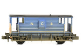 377-304 Graham Farish LMS 20T Brake Van NCB Blue (Weathered) - N Scale
