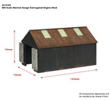44-0163 Scenecraft Narrow Gauge Corrugated Engine Shed