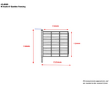 42-0505 - Bachmann - 6' Garden Fencing (x10)