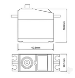 Radient RS-SD201-MG Standard 10kg Digital HV MG Servo