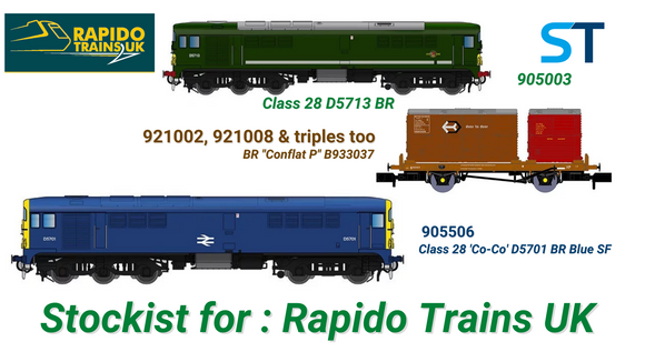 Simon's Trains, now stocking Rapido Trains ....