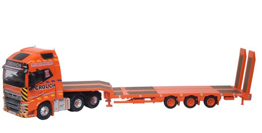 Oxford Diecast 76VOL4013 - Volvo FH4 GXL Semi Low Loader Crouch Recovery