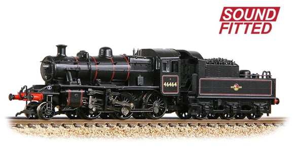 372-628BSF LMS Ivatt 2MT 46464 BR Lined Black (Late Crest)
