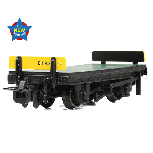 393-177 RNAD Flat Wagon Black Yellow Buffer Beam