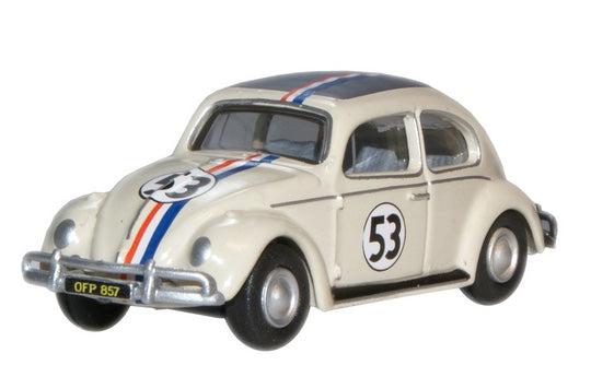 Oxford Diecast 76VWB001 - VW Beetle Pearl White (Herbie)
