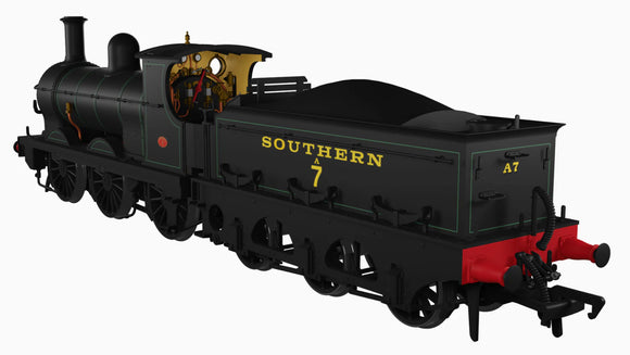 966004 SECR O1 No.A7 SR Lined Black (Egyptian Lettering)