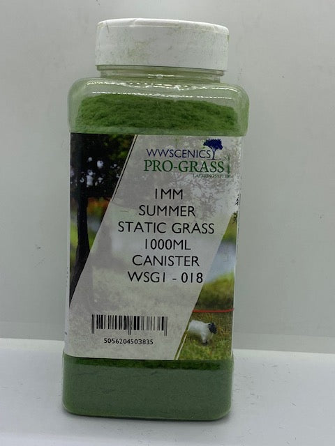 WWSCENICS - 1MM  SUMMER STATIC GRASS 1000ML CANISTER - WSG1-018