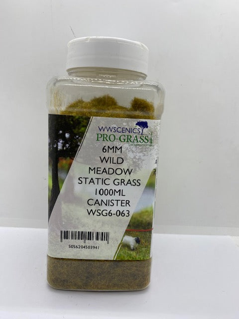 WWSCENICS - 6MM STATIC GRASS WILD MEADOW 1000ML - WSG6-063