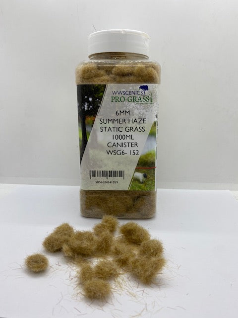 WWSCENICS - 6MM SUMMER HAZE STATIC GRASS 1000ML CANISTER - WSG6-152