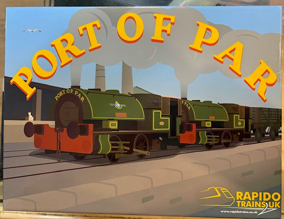 RAPIDO - Port of Par Bagnalls Twin Pack – Lined Light Green (As Preserved) Part of the Bagnall Port of Par ‘Twins’ collection - 968502