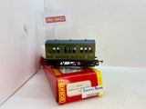 Pre-Owned - Hornby -  R4135 - SR Olive Four-wheel Coach`350’ - OO Scale - #ST 0503189