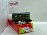 Pre-Owned - R4135 - Hornby SR Olive Four-wheel Coach`350’ - OO Scale - #ST 0503191