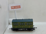 Pre-Owned - R4135 - Hornby SR Olive Four-wheel Coach`350’ - OO Scale - #ST 0503191