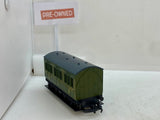 Pre-Owned - R4135 - Hornby SR Olive Four-wheel Coach`350’ - OO Scale - #ST 0503191