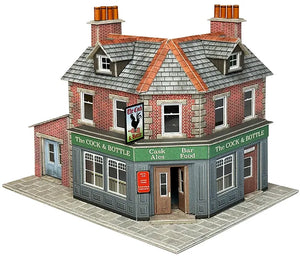 PO308 00/H0 SCALE CORNER SHOP OR PUB – BRICK