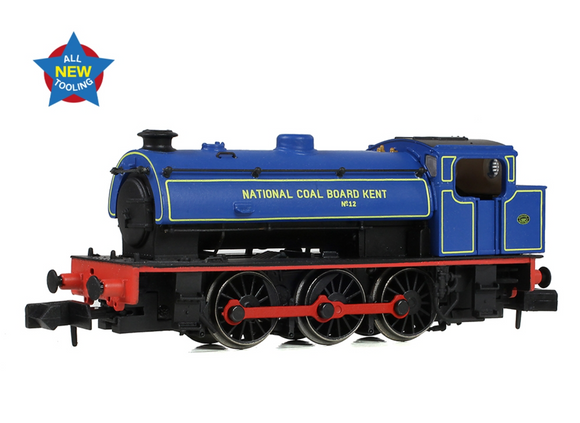 E85503 - EFE Rail J94 Saddle Tank 12 National Coal Board Kent, blue lined