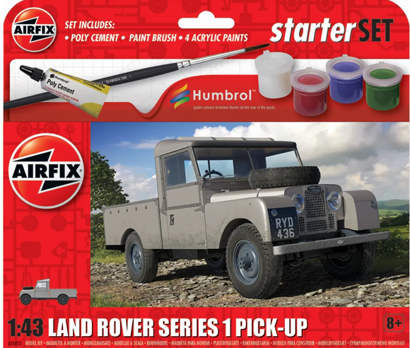 Airfix - A55012 Starter Set - Land Rover Series 1 Pick-Up