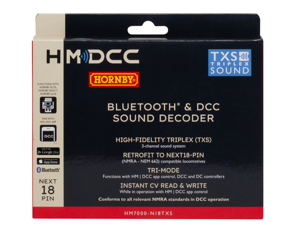 R7345 HM7000-N18TXS: Bluetooth® & DCC Sound Decoder (18-pin)