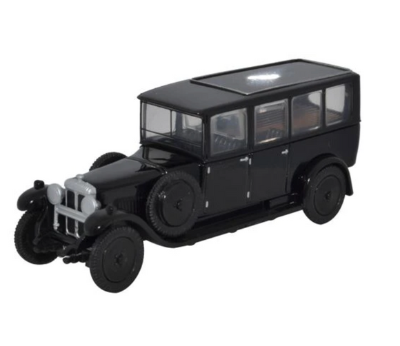 76RDH001 Oxford Daimler Hearse Black