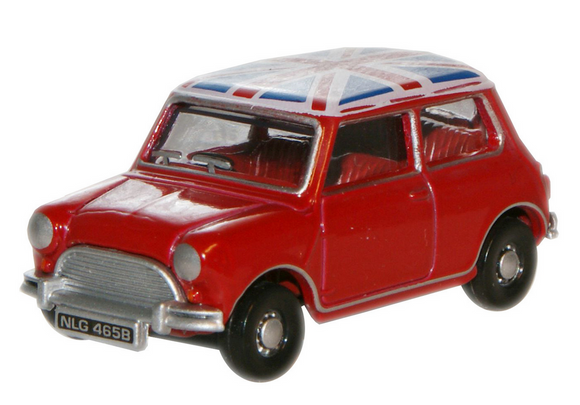 OD76MN001 Austin Mini Tartan Red/Union Flag
