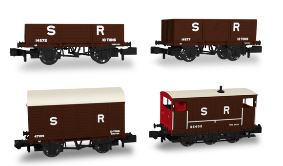 Rapido Trains - SECR Wagons Pack 1 – SR pre-36 Livery Freight Train