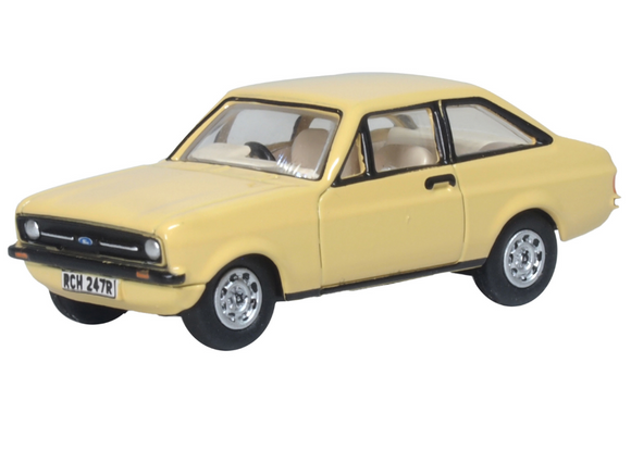 Oxford Diecast - Ford Escort MK2 Sahara Beige - OO Scale