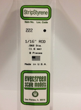 Evergreen - 14in (35cm) Rod .062in (1/16in) (8 per pack)