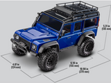 Traxxas TRX-4M Land Rover Defender 1:18 4WD Electric Trail Crawler, Silver