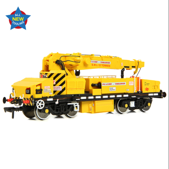 E87047 - Bachmann - Plasser 12T YOB Diesel-Hydraulic Crane DRP81522 BR Departmental Yellow