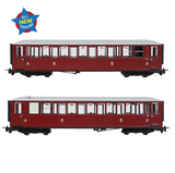 394-101 Ffestiniog Railway 'Tin Car' Saloon Third NO. 119 FR Maroon