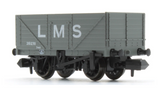 Peco NR-7003M 9ft 7 Plank Open Wagon - LMS - Grey