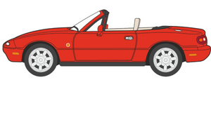 76MAZ001 - MAZDA MX5 MK1 (OPEN) CLASSIC RED