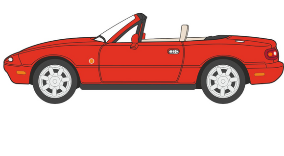 76MAZ001 - MAZDA MX5 MK1 (OPEN) CLASSIC RED