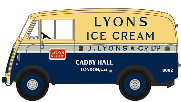 76MJ013 - MORRIS J TYPE VAN LYONS ICE CREAM