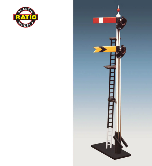 Ratio 462 GWR Square Post Signal (Home & Distant) - OO / HO Scale