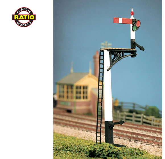 Ratio 466 - GWR Square Post Signal - OO / HO Scale