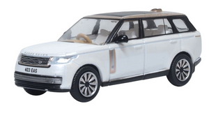 Oxford Diecast 76RR5L002 Range Rover L460 LWB SV Ice White / Corintian Bronze 1:76 scale