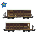 Ffestiniog Railway Curly Roof Van No.1 FR Lined Plum