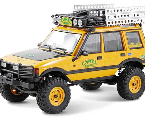 FMS 1/24TH LAND ROVER DISCOVERY FIRST GEN RTR YELLOW