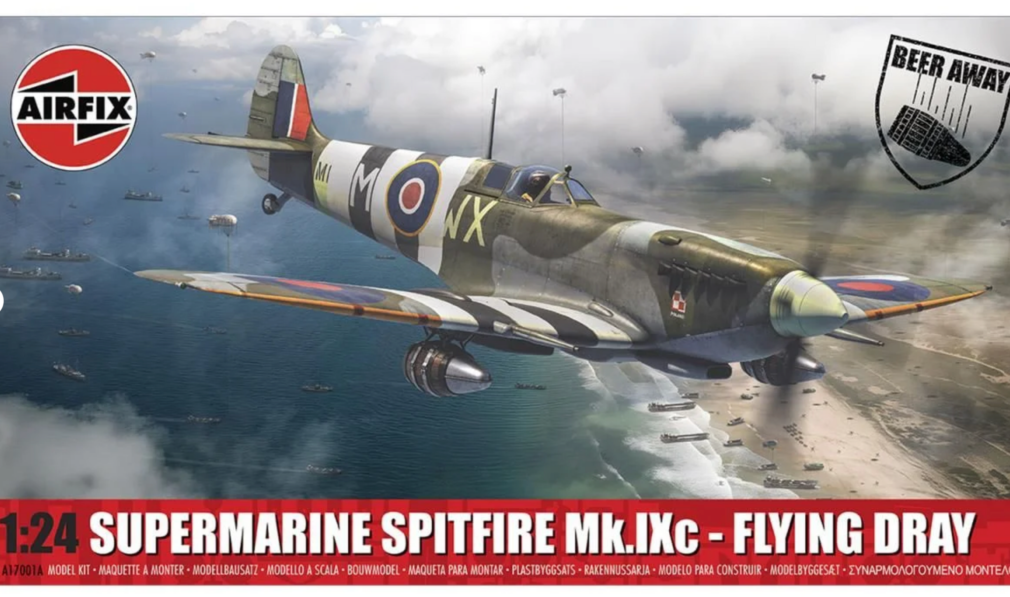 Train Spitfire Airfix - A17001A - British Supermarine Spitfire MkXIc Flying Dray (1:2 ...