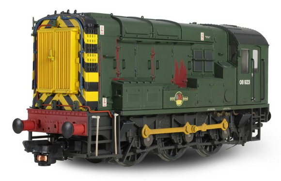 Class 08 08923 BR Green (Wasp Stripes) [W] - BACHMANN - 35-926SFX