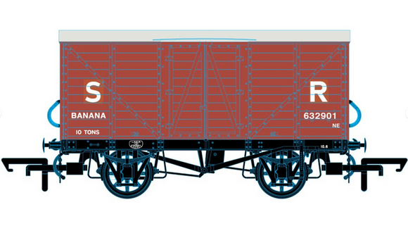 Oxford Rail - OR76BAN004B - Banana Van Patched SR 632901