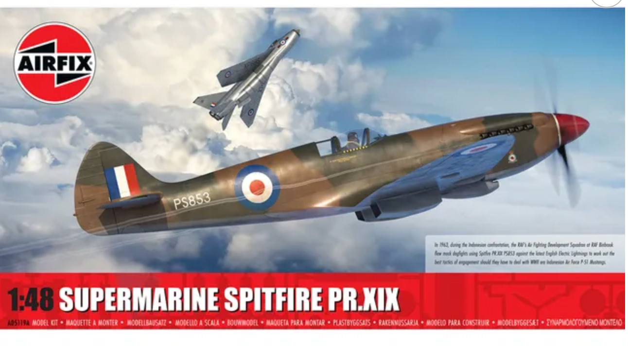 Train Spitfire AIRFIX - A05119A - Supermarine Spitfire PR.XIX – Simon's Trains