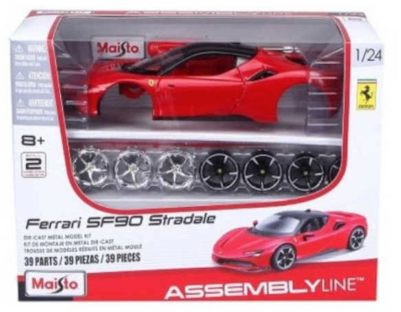MAISTO - 1/24 FERRAI SF90 STRADALE DIECAST MODEL KIT - M39137