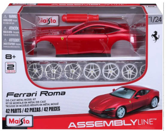 MAISTO - FERRAI ROMA 1/24 DIECAST MODSEL  KIT - M39139