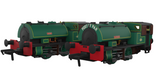 RAPIDO - Port of Par Bagnalls Twin Pack – Lined Dark Green - 968001