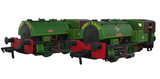 RAPIDO - Port of Par Bagnalls Twin Pack – Lined Light Green (As Preserved) - 968002
