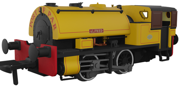 RAPIDO - Port of Par Bagnall – ‘Alfred’ Port of Par Yellow (As Preserved) - 968004 - DCC Ready